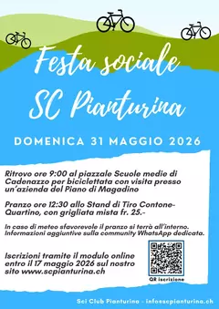 Festa Sociale Domenica 31 maggio 2026